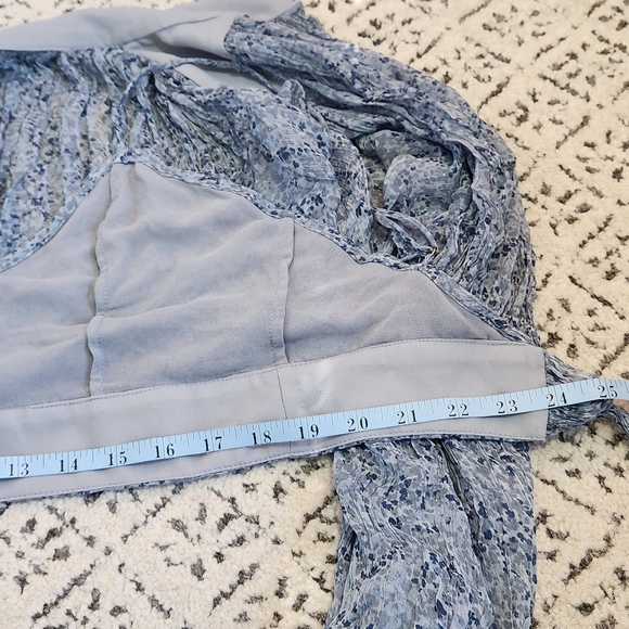 Shona Joy Francesca High Neck Balloon Sleeve Open Back Tie Crop Top Blouse 2 - Picture 15 of 16